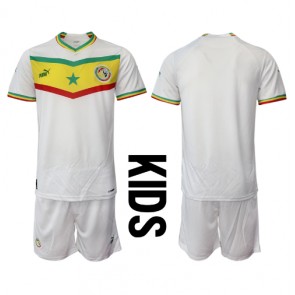 Senegal Replika Babytøj Hjemmebanesæt Børn VM 2022 Kortærmet (+ Korte bukser)